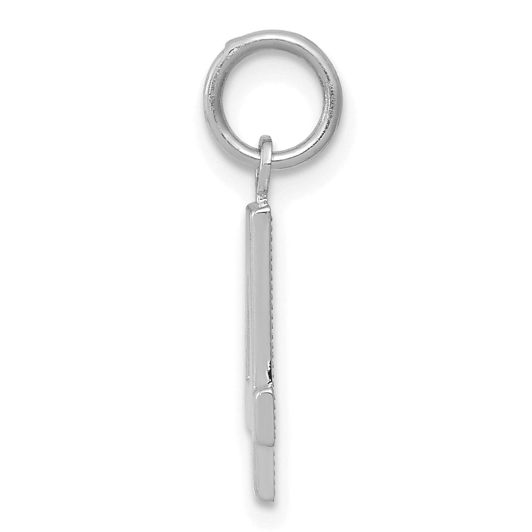 Lovely Rita's Pendants & Charms 14k White Gold Polished Finish Small Size Number 4 Charm Pendant