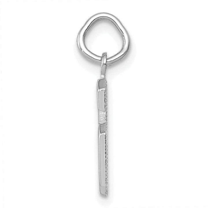 Lovely Rita's Pendants & Charms 14k White Gold Polished Finish Small Size Number 6 Charm Pendant