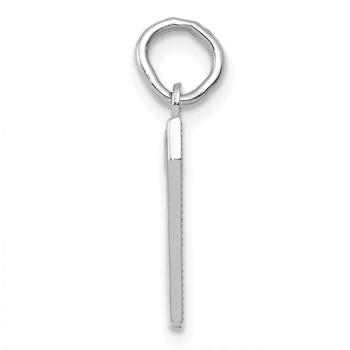 Lovely Rita's Pendants & Charms 14k White Gold Polished Finish Small Size Number 7 Charm Pendant