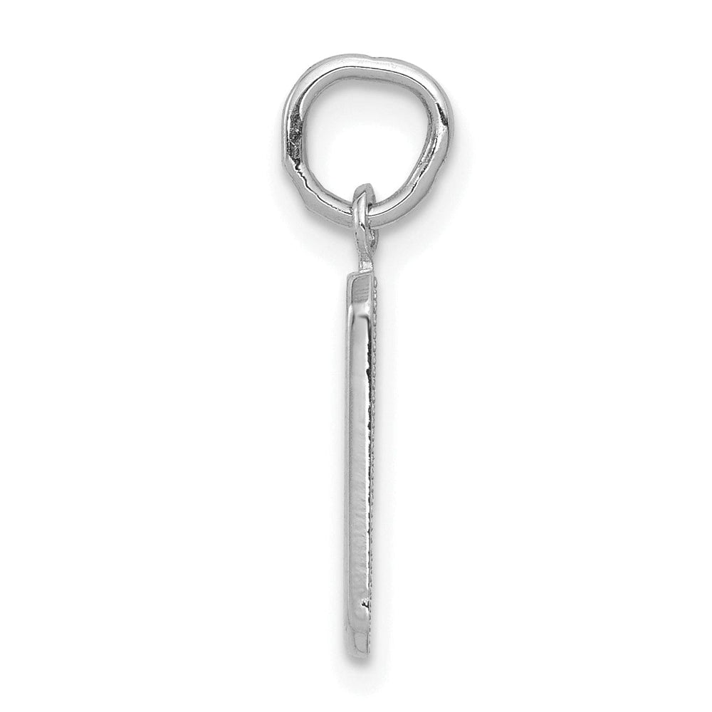Lovely Rita's Pendants & Charms 14k White Gold Polished Finish Small Size Number 9 Charm Pendant