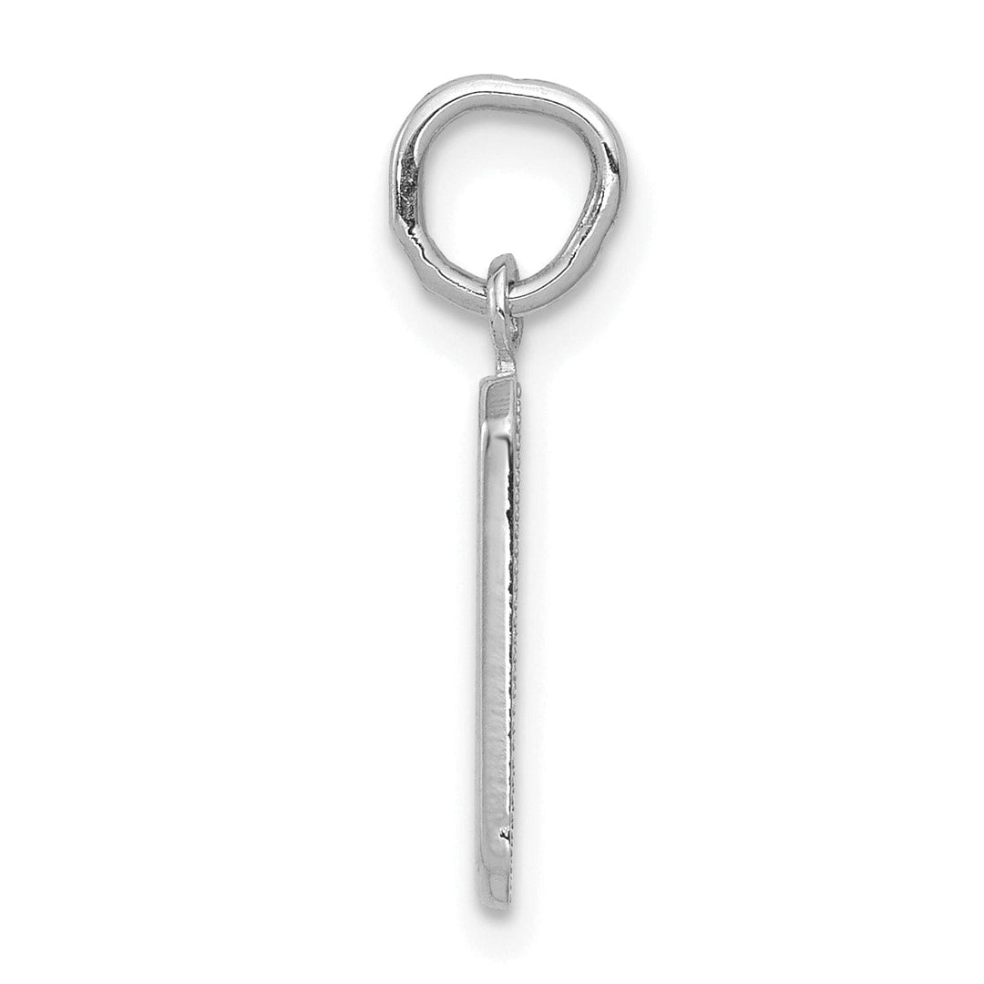 Lovely Rita's Pendants & Charms 14k White Gold Polished Finish Small Size Number 9 Charm Pendant