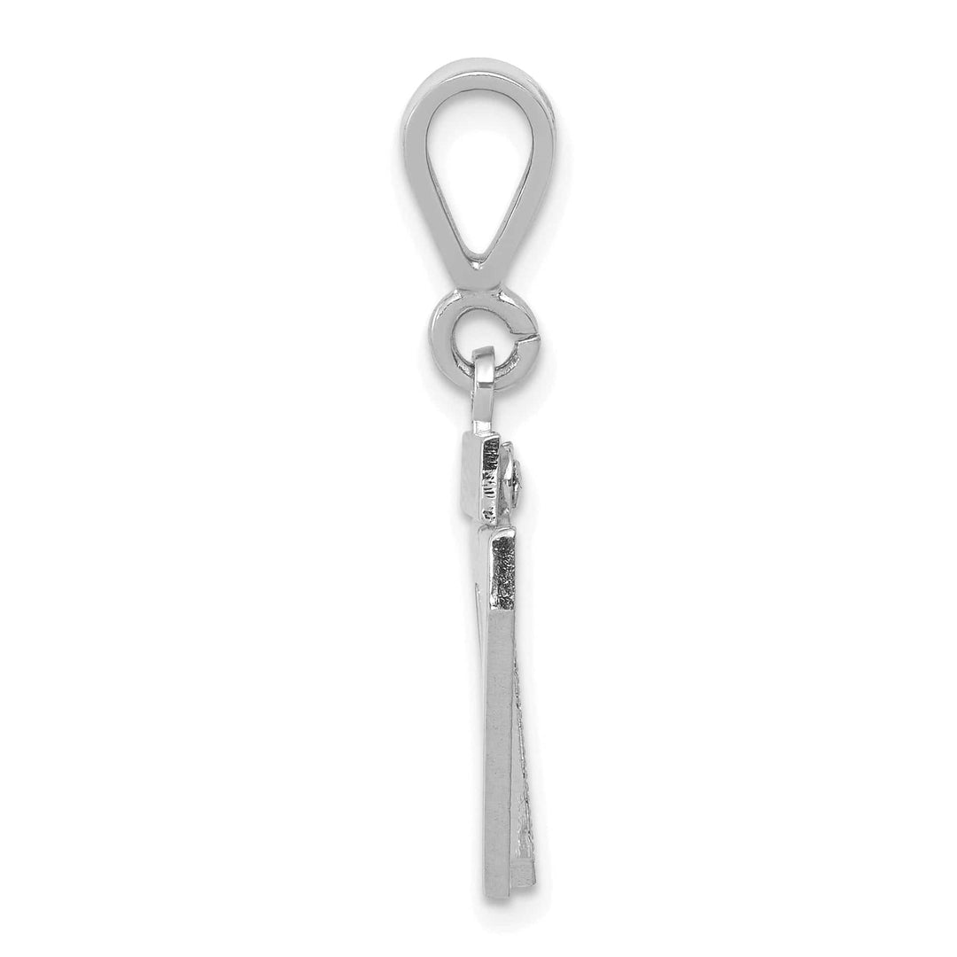 Lovely Rita's Pendants & Charms 14k White Gold Polished Finish Small Size Number 97 Charm Pendant