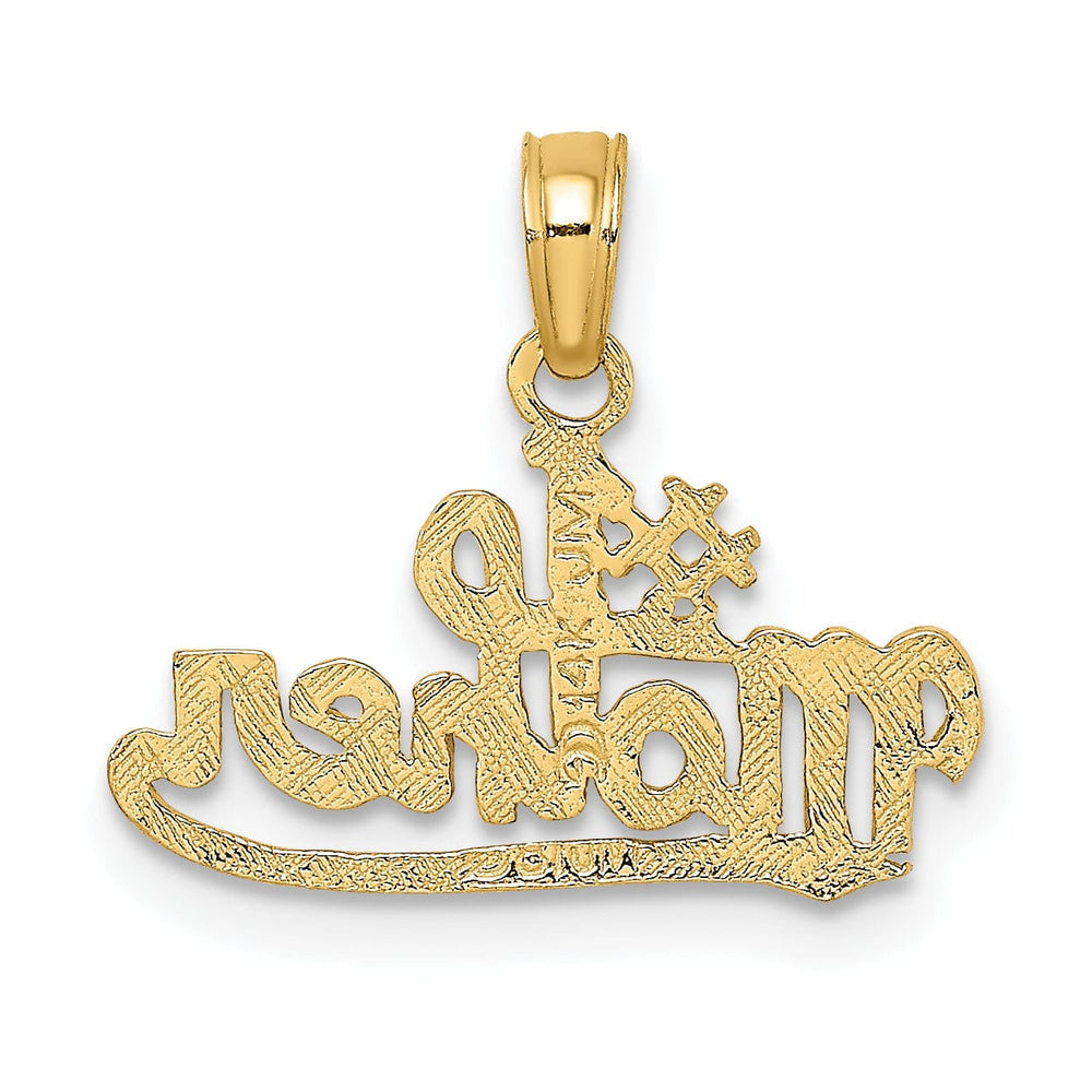 Lovely Rita's Pendants & Charms 14K White Gold Polished Finish Solid Ichthus Fish Shape Design Pendant