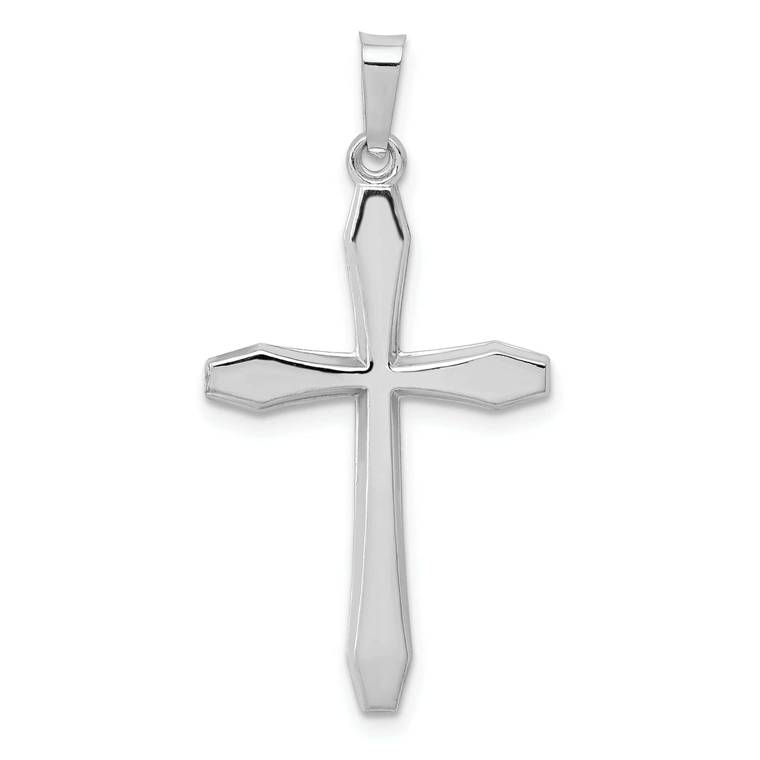Lovely Rita's Pendants & Charms 14k White Gold Polished Passion Cross Pendant
