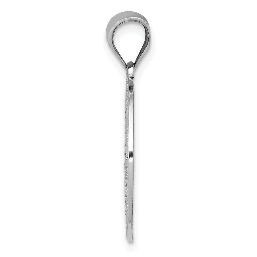 Lovely Rita's Pendants & Charms 14k White Gold Polished Peace Symbol Pendant