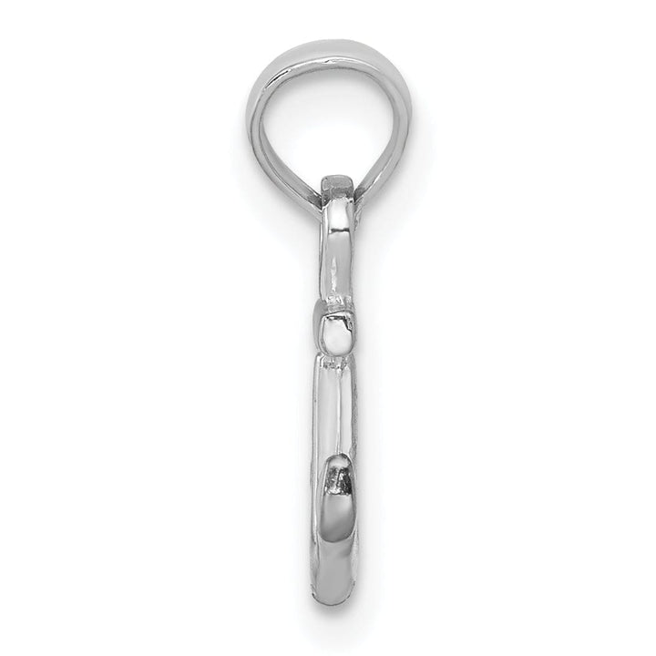 Lovely Rita's Pendants & Charms 14k White Gold Polished Solid Small Anchor Pendant