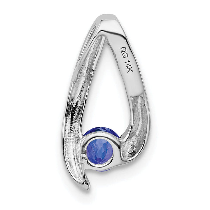 Lovely Rita's Pendants & Charms 14k White Gold Polished Tanzanite Pendant