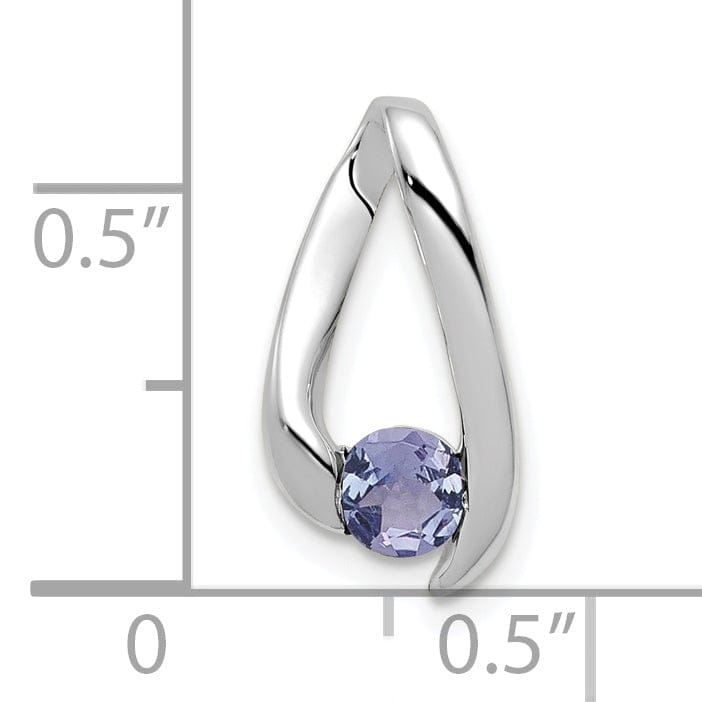 Lovely Rita's Pendants & Charms 14k White Gold Polished Tanzanite Pendant