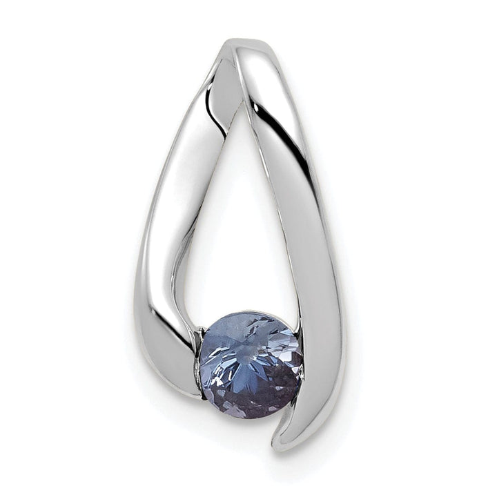 Lovely Rita's Pendants & Charms 14k White Gold Polished Tanzanite Pendant