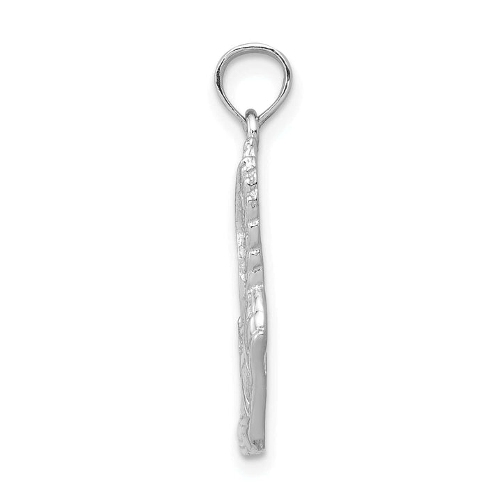 Lovely Rita's Pendants & Charms 14K White Gold Polished Wing Running Shoe Charm Pendant