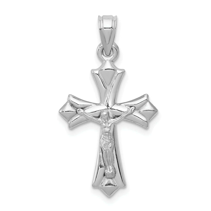 Lovely Rita's Pendants & Charms 14k White Gold Reversible Crucifix Cross Pendant