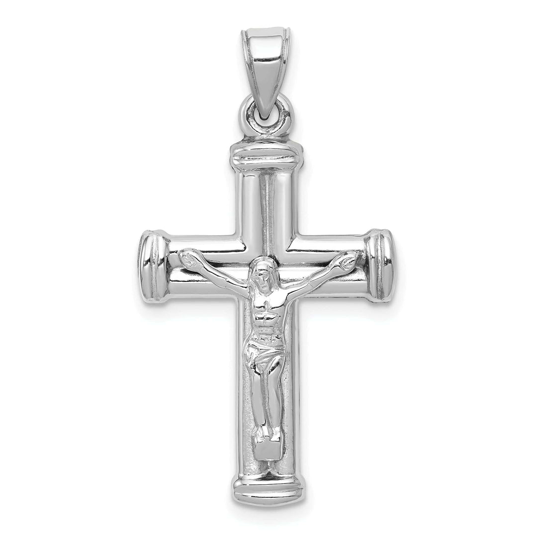 Lovely Rita's Pendants & Charms 14k White Gold Reversible Crucifix Cross Pendant