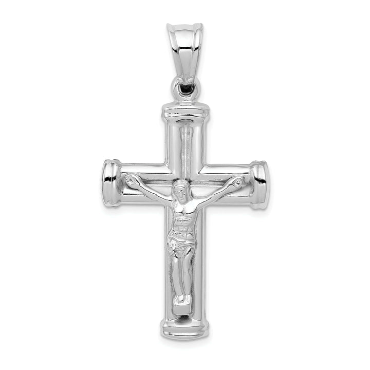Lovely Rita's Pendants & Charms 14k White Gold Reversible Crucifix Cross Pendant