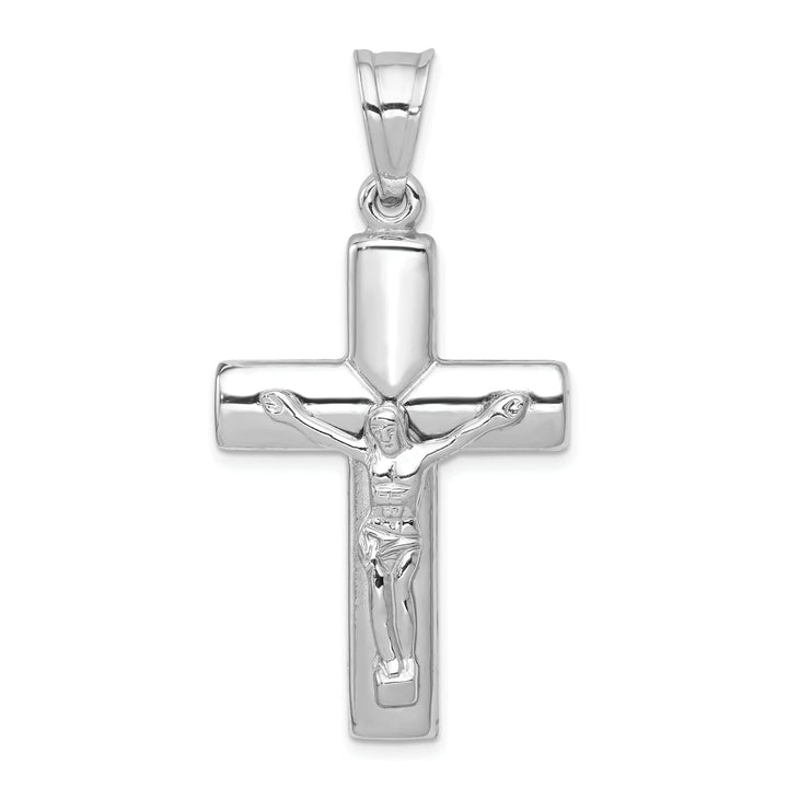 Lovely Rita's Pendants & Charms 14k White Gold Reversible Crucifix Cross Pendant