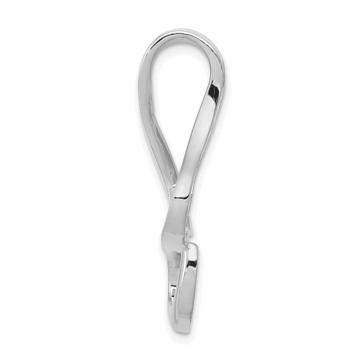 Lovely Rita's Pendants & Charms 14k White Gold Reversible Omega Slide Pendant