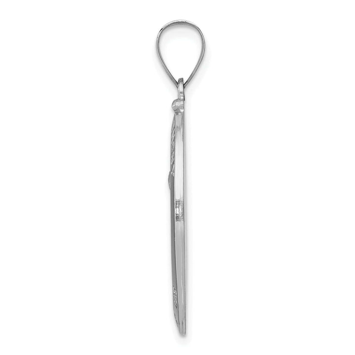 Lovely Rita's Pendants & Charms 14k White Gold Saint Anthony Medal Pendant