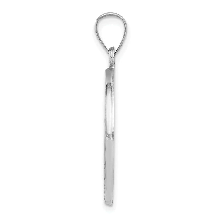 Lovely Rita's Pendants & Charms 14k White Gold Saint Christopher Medal Pendant