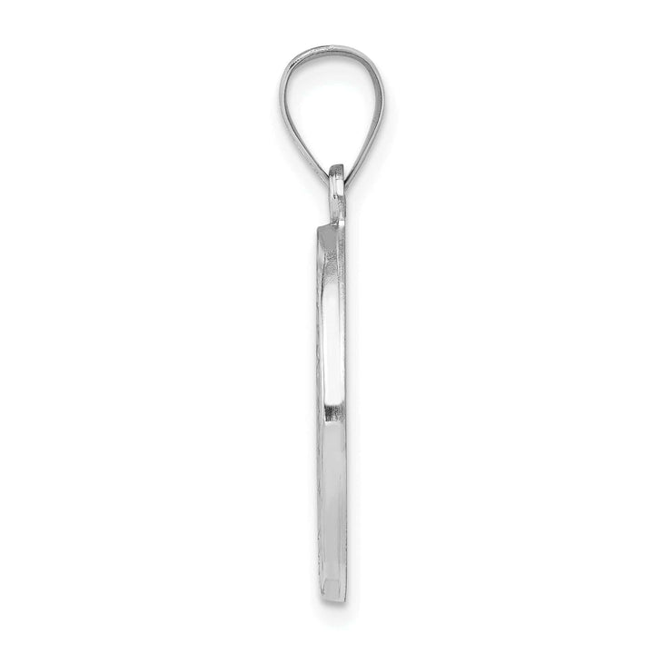 Lovely Rita's Pendants & Charms 14k White Gold Saint Christopher Medal Pendant