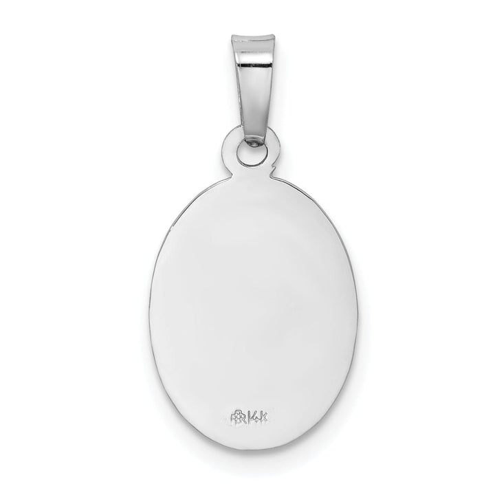 Lovely Rita's Pendants & Charms 14k White Gold Saint Christopher Medal Pendant