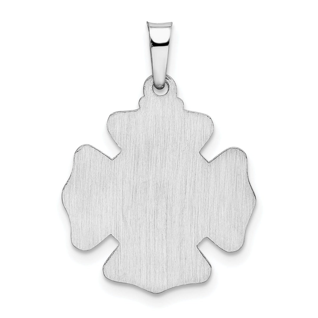 Lovely Rita's Pendants & Charms 14k White Gold Saint Florian Badge Pendant