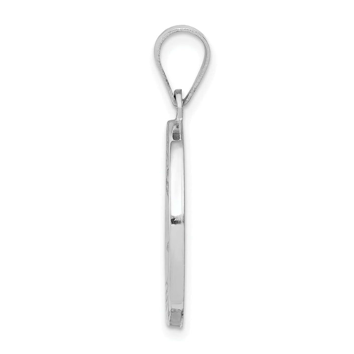 Lovely Rita's Pendants & Charms 14k White Gold Saint Matthew Medal Pendant