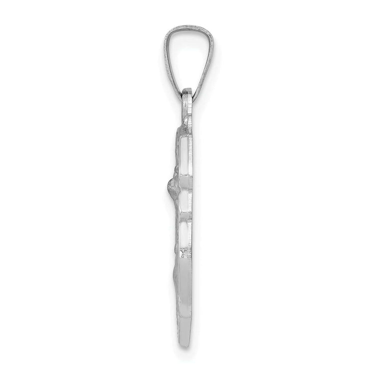 Lovely Rita's Pendants & Charms 14k White Gold Saint Michael Medal Pendant