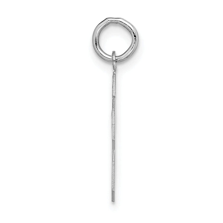 Lovely Rita's Pendants & Charms 14k White Gold Satin Brush Finish Small Size Number 23 Charm Pendant