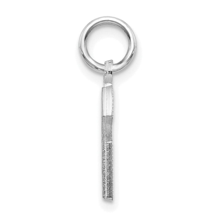 Lovely Rita's Pendants & Charms 14k White Gold Satin Diamond Cut Finish Letter G Initial Pendant