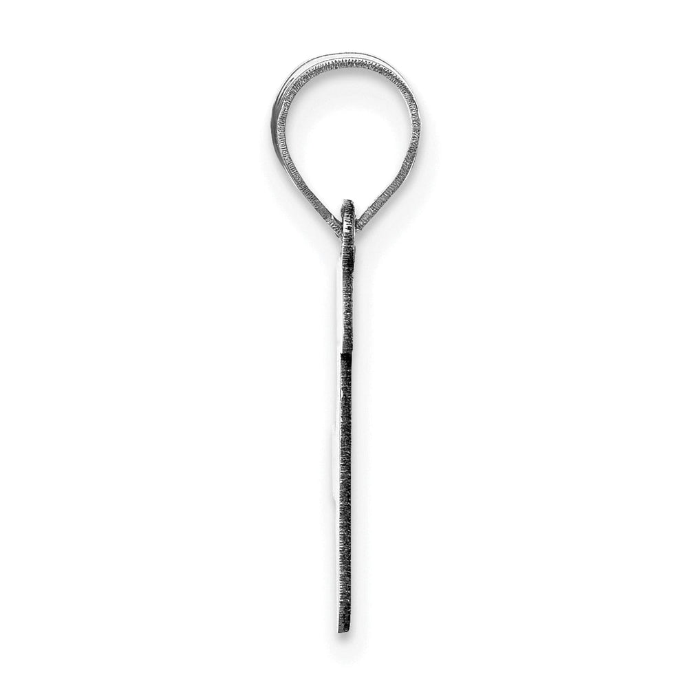 Lovely Rita's Pendants & Charms 14k White Gold Script Design Letter F Initial Pendant