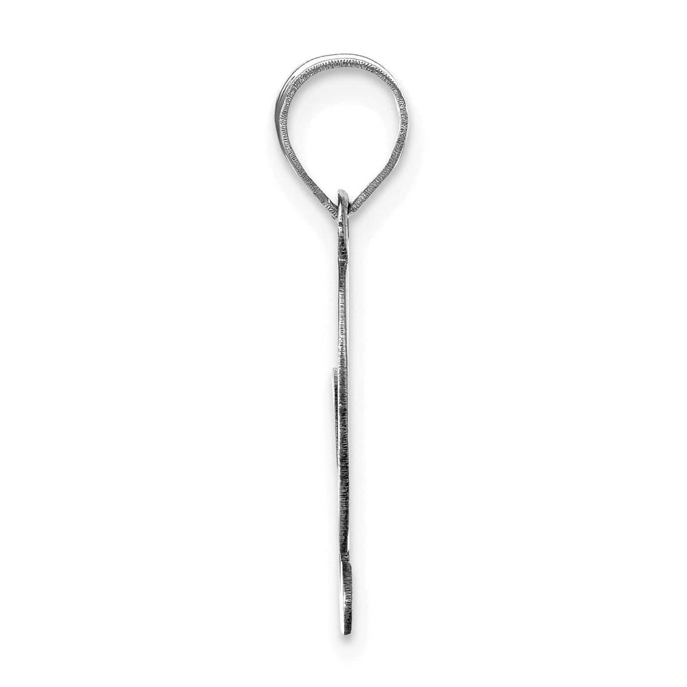 Lovely Rita's Pendants & Charms 14k White Gold Script Design Letter G Initial Pendant