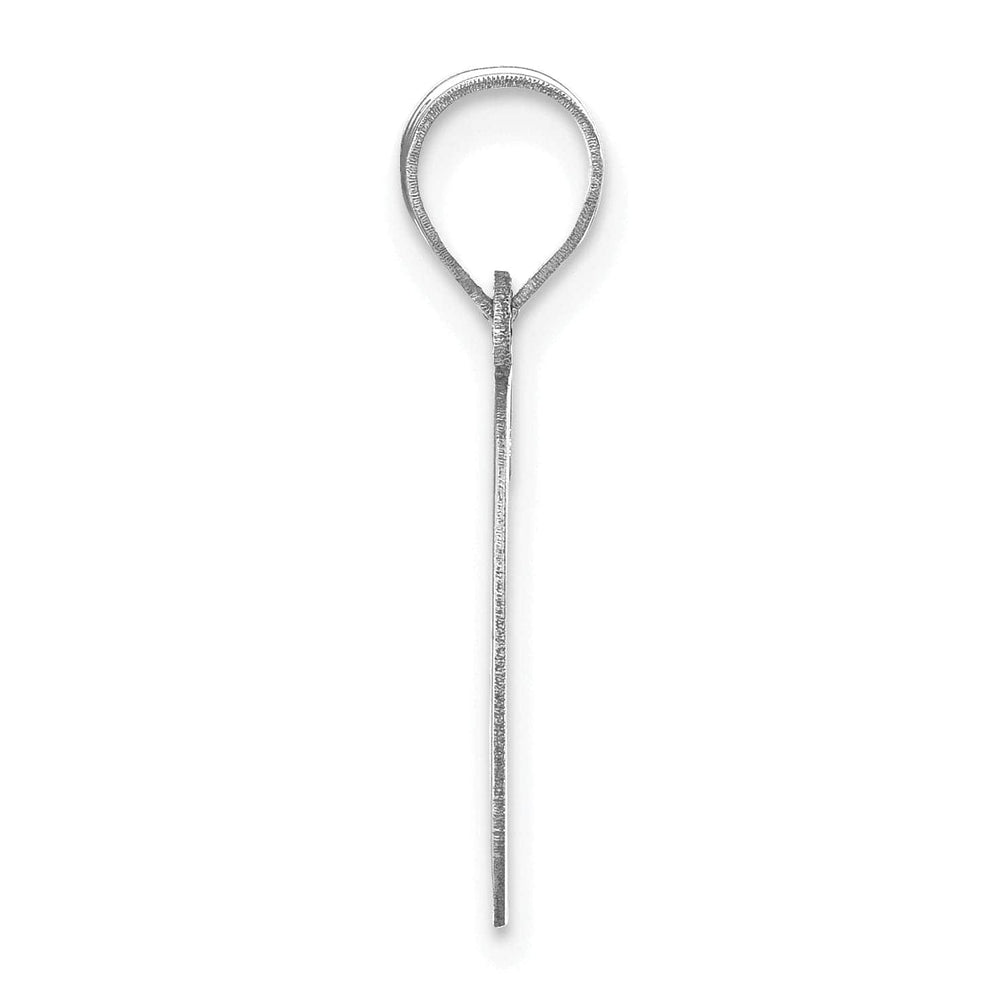 Lovely Rita's Pendants & Charms 14k White Gold  Slanted Design Letter G Initial Charm Pendant