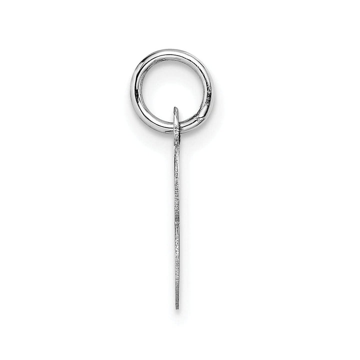 Lovely Rita's Pendants & Charms 14k White Gold Small Block Design Letter B Initial Pendant