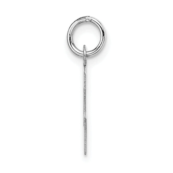 Lovely Rita's Pendants & Charms 14k White Gold Small Block Design Letter L Initial Pendant