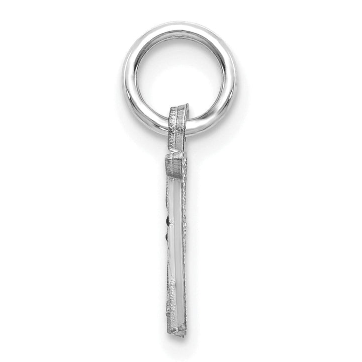 Lovely Rita's Pendants & Charms 14k White Gold  Small Script Design Letter A Initial Charm Pendant