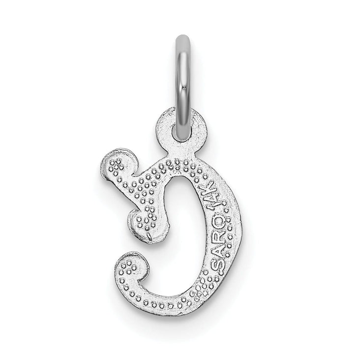 Lovely Rita's Pendants & Charms 14k White Gold  Small Script Design Letter C Initial Charm Pendant