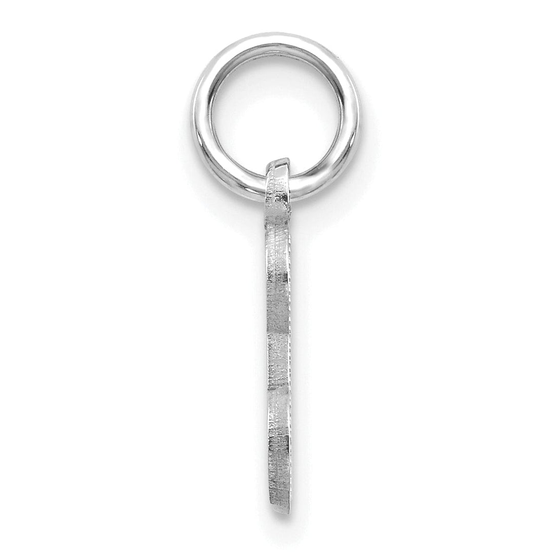 Lovely Rita's Pendants & Charms 14k White Gold  Small Script Design Letter E Initial Charm Pendant