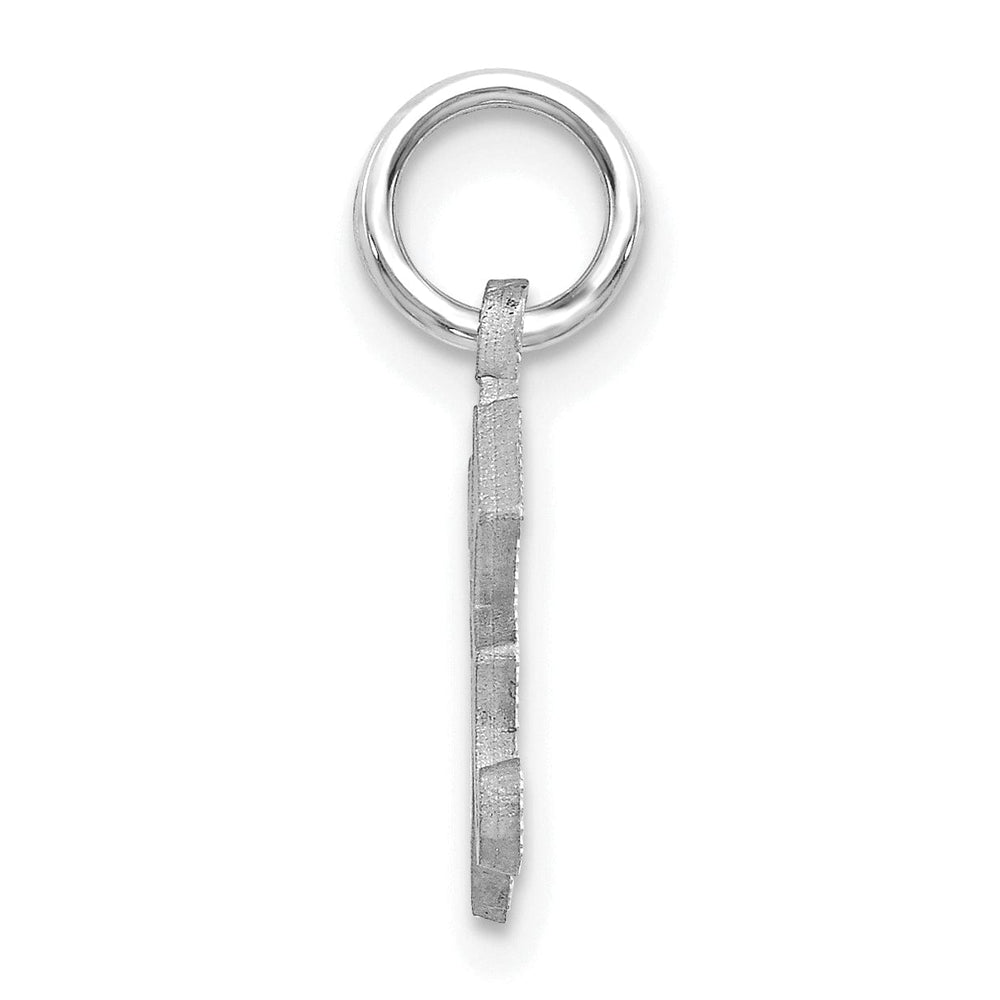 Lovely Rita's Pendants & Charms 14k White Gold  Small Script Design Letter K Initial Charm Pendant