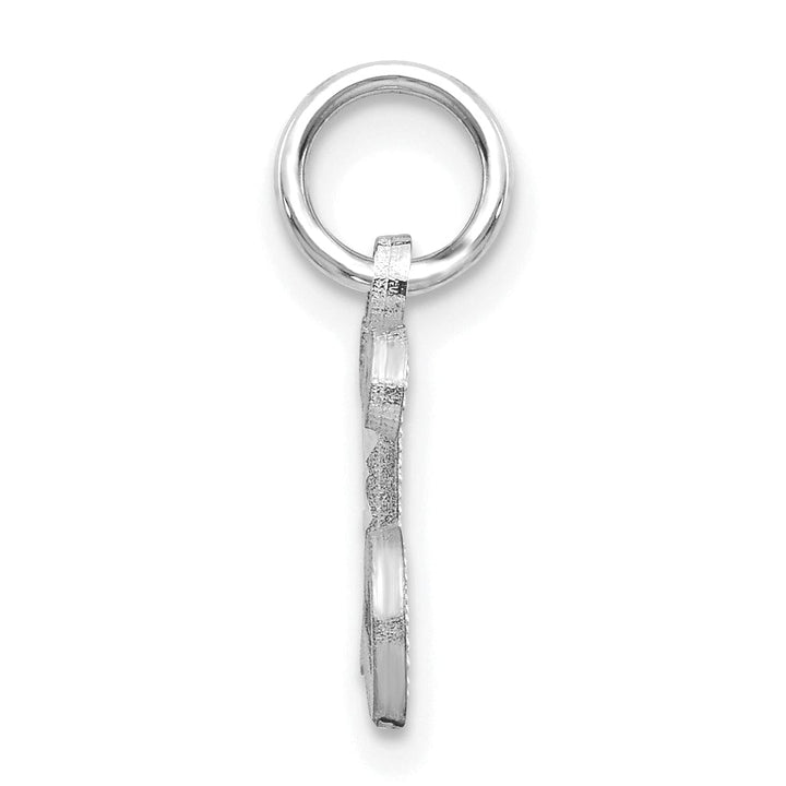 Lovely Rita's Pendants & Charms 14k White Gold  Small Script Design Letter L Initial Charm Pendant