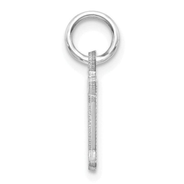 Lovely Rita's Pendants & Charms 14k White Gold  Small Script Design Letter N Initial Charm Pendant