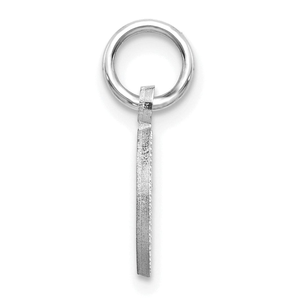 Lovely Rita's Pendants & Charms 14k White Gold  Small Script Design Letter O Initial Charm Pendant