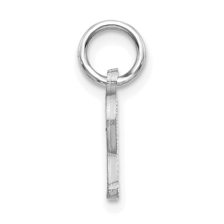 Lovely Rita's Pendants & Charms 14k White Gold  Small Script Design Letter R Initial Charm Pendant