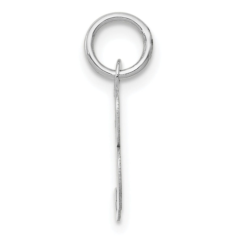 Lovely Rita's Pendants & Charms 14K White Gold Small Size Fancy Script Letter B Initial Pendant