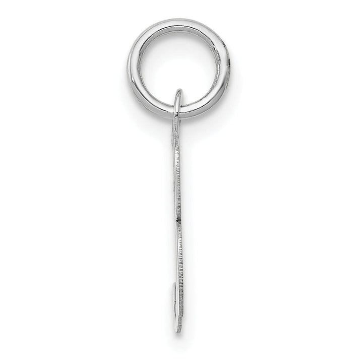 Lovely Rita's Pendants & Charms 14K White Gold Small Size Fancy Script Letter B Initial Pendant