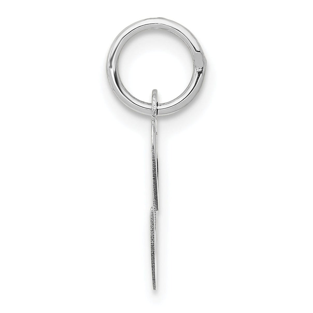 Lovely Rita's Pendants & Charms 14K White Gold Small Size Fancy Script Letter C Initial Pendant