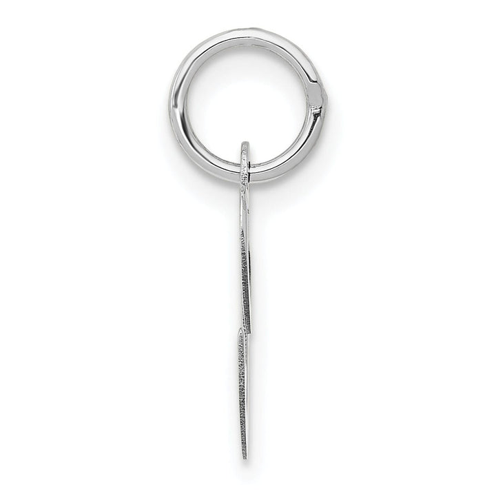 Lovely Rita's Pendants & Charms 14K White Gold Small Size Fancy Script Letter C Initial Pendant