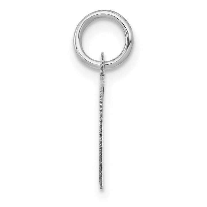 Lovely Rita's Pendants & Charms 14K White Gold Small Size Fancy Script Letter D Initial Pendant