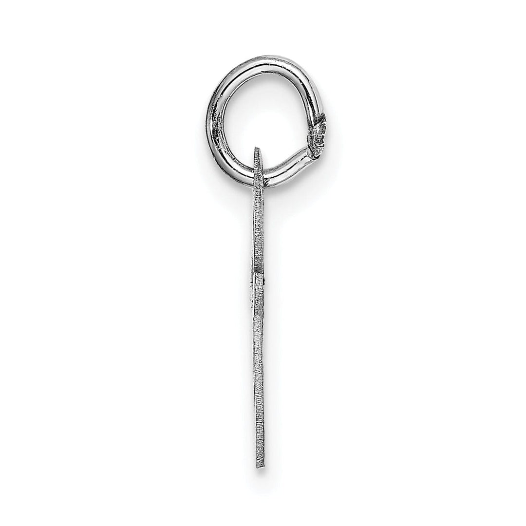 Lovely Rita's Pendants & Charms 14K White Gold Small Size Fancy Script Letter E Initial Pendant