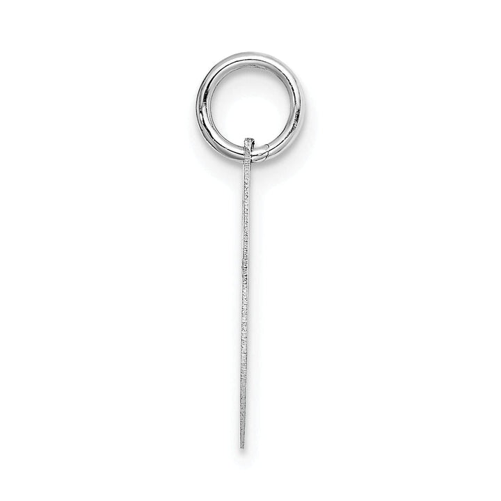 Lovely Rita's Pendants & Charms 14K White Gold Small Size Fancy Script Letter J Initial Pendant