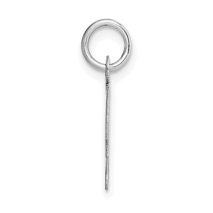 Lovely Rita's Pendants & Charms 14K White Gold Small Size Fancy Script Letter L Initial Pendant