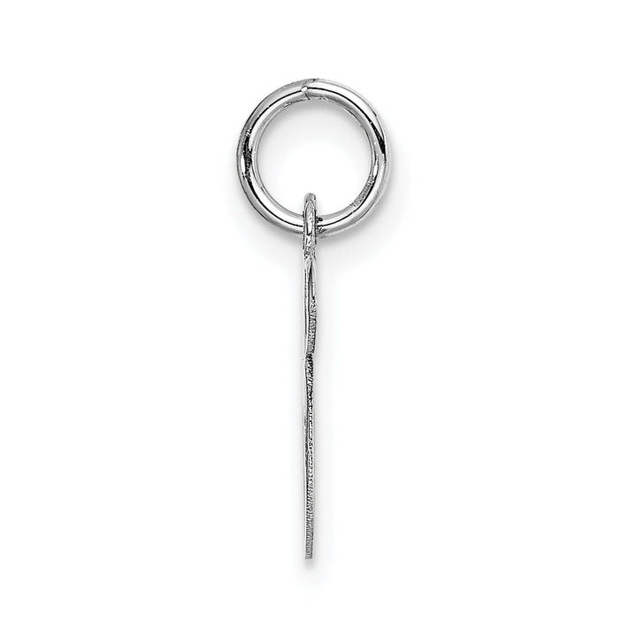 Lovely Rita's Pendants & Charms 14K White Gold Small Size Fancy Script Letter S Initial Pendant